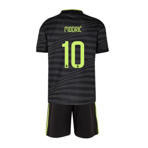 Real Madrid Luka Modric #10 Tredjedraktsett Barn 2022-23 Kortermet (+ Korte bukser) Real Madrid Luka Modric #10 Tredjedraktsett Barn 2022-23 Kortermet (+ Korte bukser)